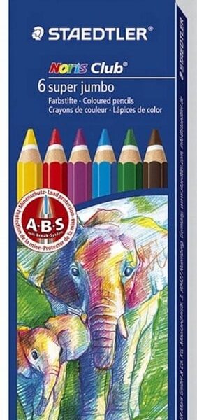 Matite Colorate Noris Super Jumbo Staedtler 6 Colori - 129NC6