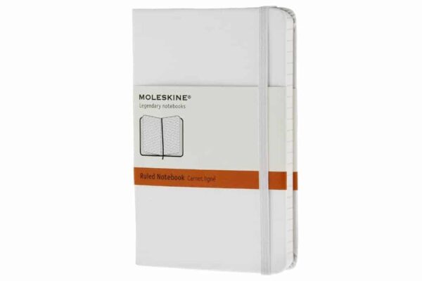 Taccuino Moleskine a Righe Piccolo Rigido Bianco - 52926