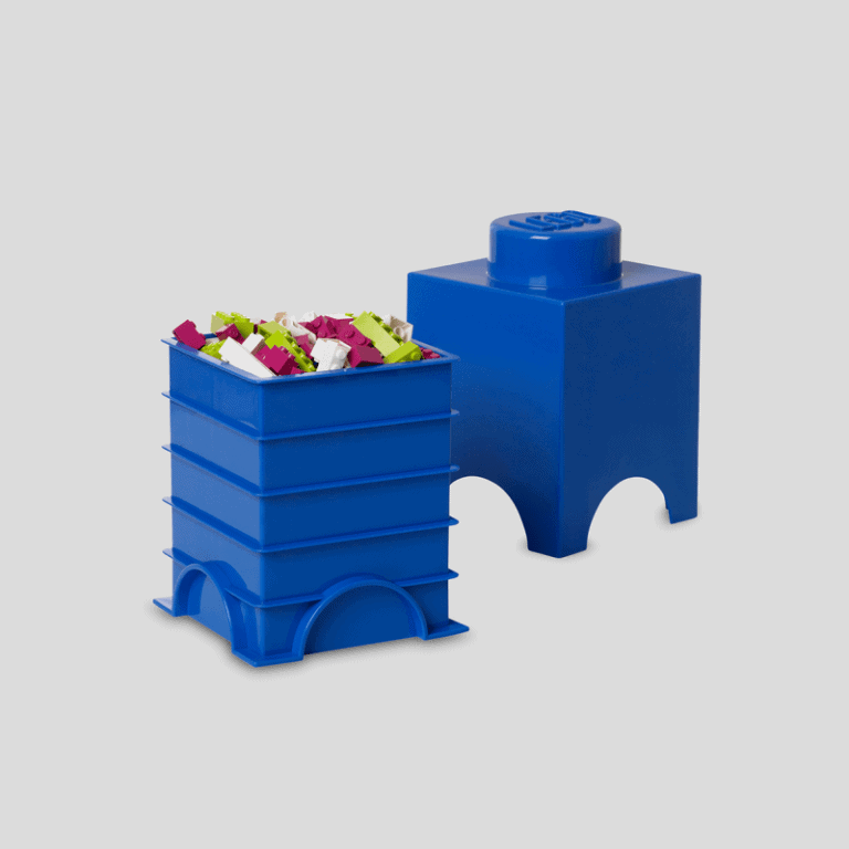 Contenitore Porta Lego Blu 125x125x180 Lego - 5706773400119 - Lina