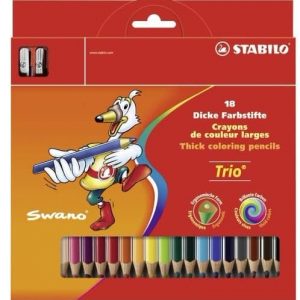 Matite Trio Stabilo 18 Colori - 203/2-18