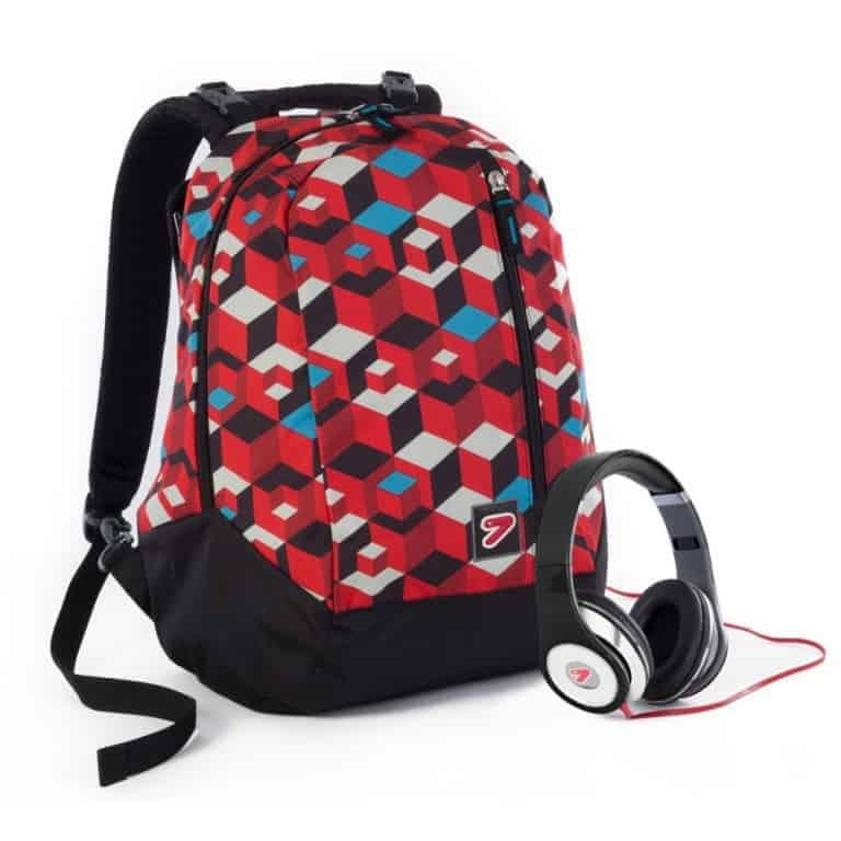 Zaino Scuola Seven Double Backpack Crunk Cuffia Stereo Omaggio