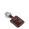 Portachiavi Piquadro in pelle Blue Square mogano Con CONNEQU - AC3954B2/MO