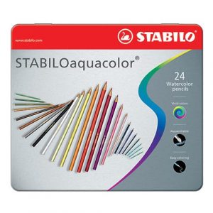 Matite Aquacolor Stabilo 24 Colori Confezione Metallo - 1624-5