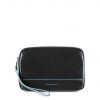 Pochette Piquadro da polso maschile pelle Blue Square nero - AC3944B2/N