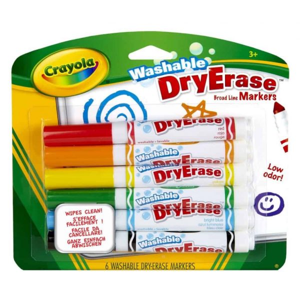 Crayola pennarelli 6 per la lavagna bianca - CRA98-5807