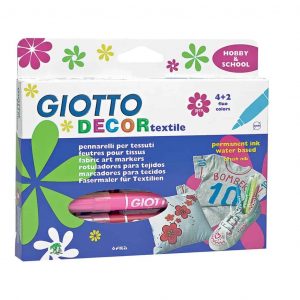 Pennarelli Giotto DECOR TEXTILE per tessuti 6 colori