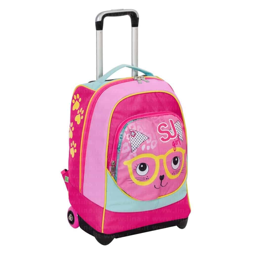 Zaino Trolley SJ Seven SHADECOL GIRL - 35 Litri, Doppia Barra Regolabile, Spallacci A Scomparsa