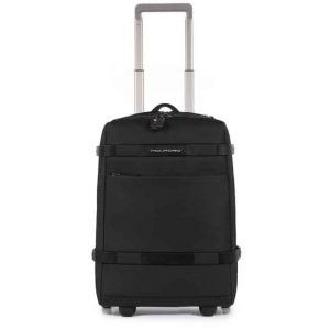 Zaino-trolley Piquadro porta pc e ipad tessuto Move2 nero