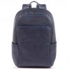 Zainetto Piquadro porta pc in pelle Blue Square Special blu