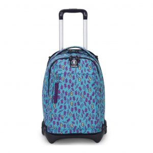Trolley Invicta PLUG Plus girl Fantasy Zaino SGANCIABILE e LAVABILE Azzurro Viola