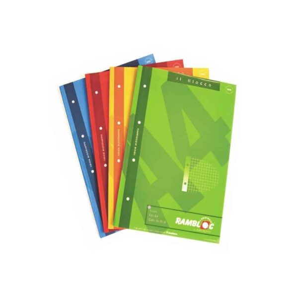 Blocchi collati Rambloc f.to A4 21x29.7cm 1 rigo colori assortiti