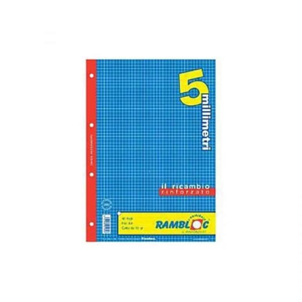 Rambloc ricambi rinforzati f.to A5 5mm 40fg