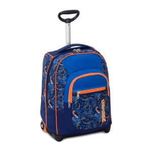 Trolley SEVEN Fit Boy KYLIN 35 Lt 2in1 Zaino con spallacci a scomparsa Blu Arancio