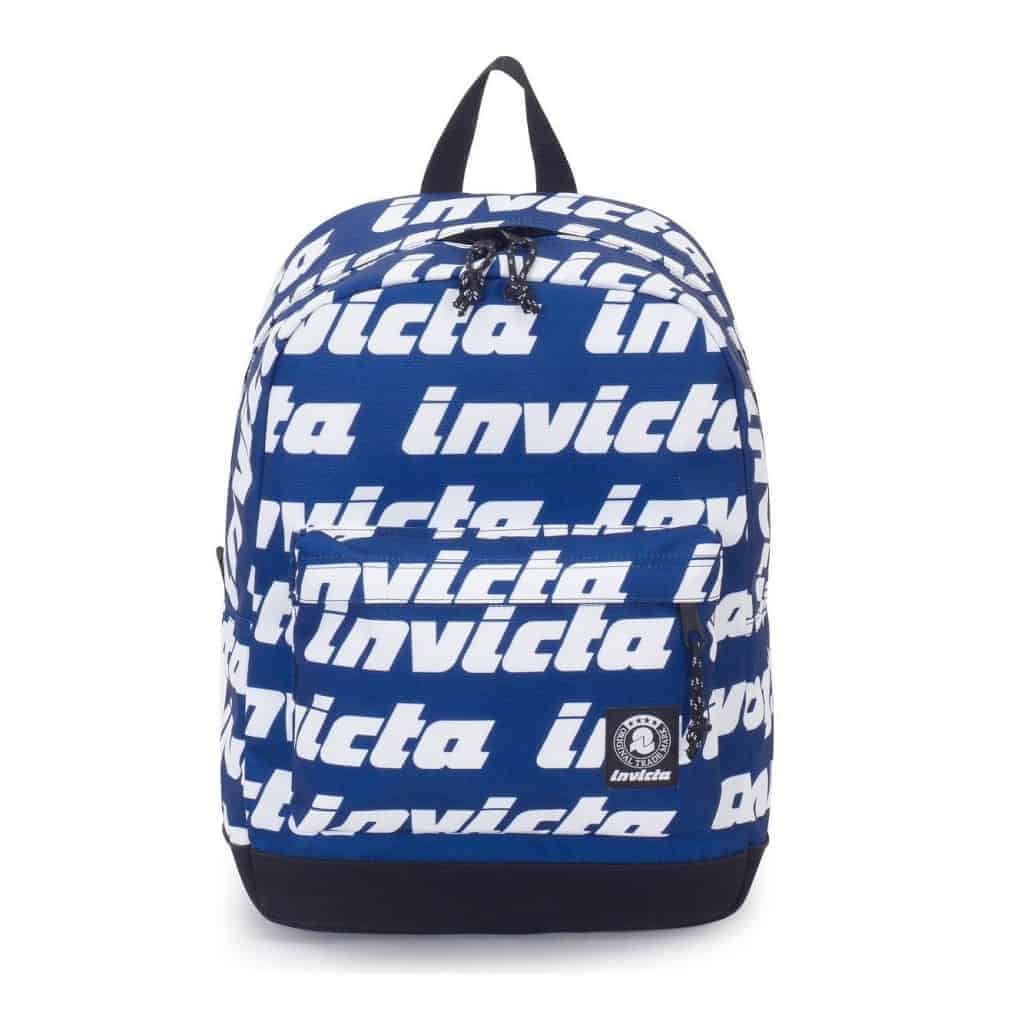 Carlson LETTERING Invicta Backpack Blu Bianco