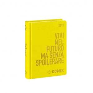 Diario COMIX 2019 16 mesi datato mini 9x12.5cm giallo