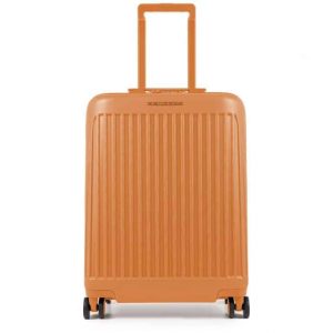 Trolley Piquadro cabina rigido ultra slim 4 ruote Seeker arancio
