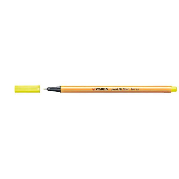 Stabilo pennarello punta fine Point 88 giallo