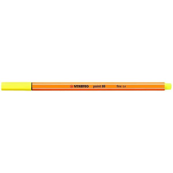 Stabilo pennarello punta fine Point 88 giallo limone