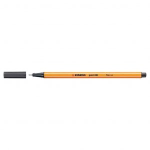 Stabilo pennarello punta fine Point 88 grigio nerastro