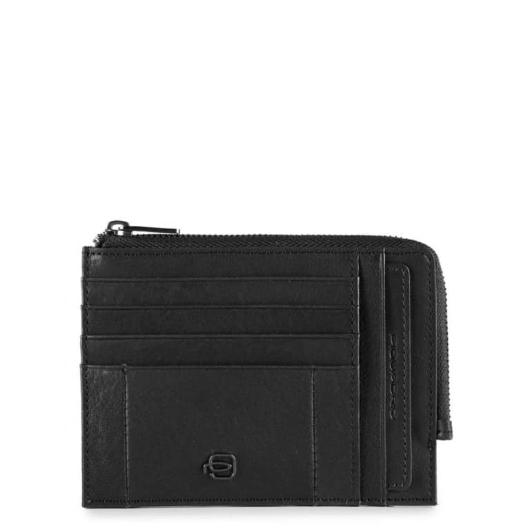 Bustina Piquadro uomo portamonete carte in pelle Brief nero