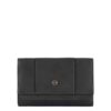 Portafoglio Piquadro donna grande in pelle nero