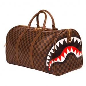 Borsone Sprayground SHARKS IN PARIS DUFFLE brown