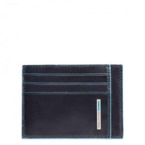 Bustina Piquadro uomo porta carte tascabile pelle Blue Square blu