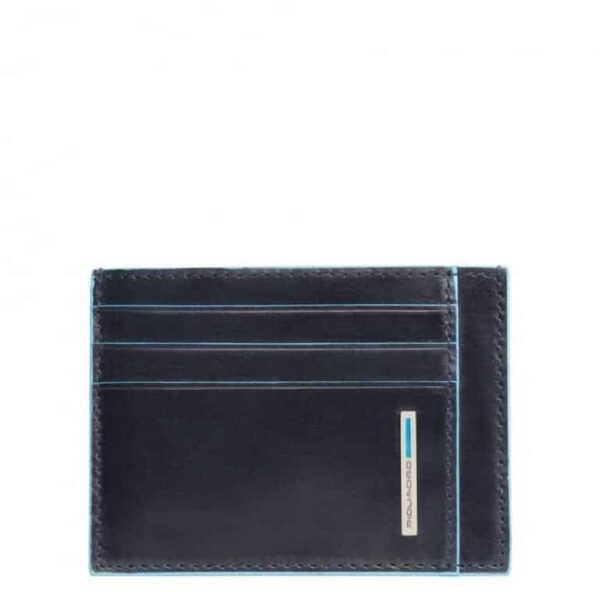 Bustina Piquadro uomo porta carte tascabile pelle Blue Square blu