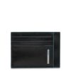 Bustina Piquadro uomo porta carte tascabile pelle Blue Square nero