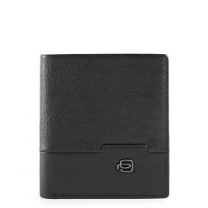 Porta carte di credito Piquadro in pelle Line nero