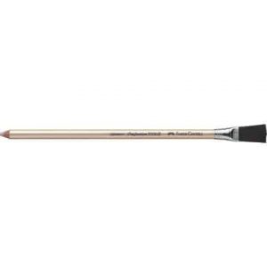 Gomma a penna Faber-Castell Perfection 7058-B con spazzolino per dattilo bianca 185800