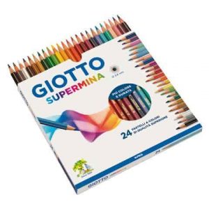 Matite GIOTTO Supermina Astuccio da 24 Colori Assortiti - 23580000