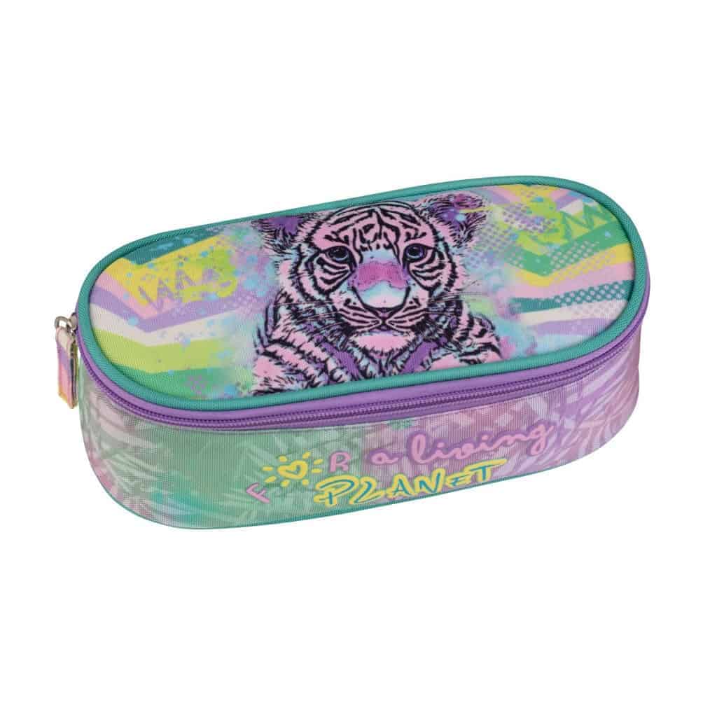 Astuccio WWF ovale for a living planet girl viola tigre