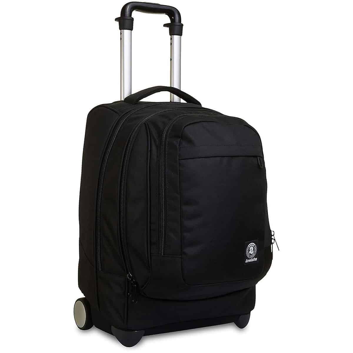 Zaino Trolley Invicta Benin Fantasy 38L Nero | 2 In 1 Scuola E Viaggio | Porta Laptop 14'' - Foto 6