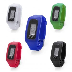 Orologio Contapassi Digitale in Silicone Colori Assortiti