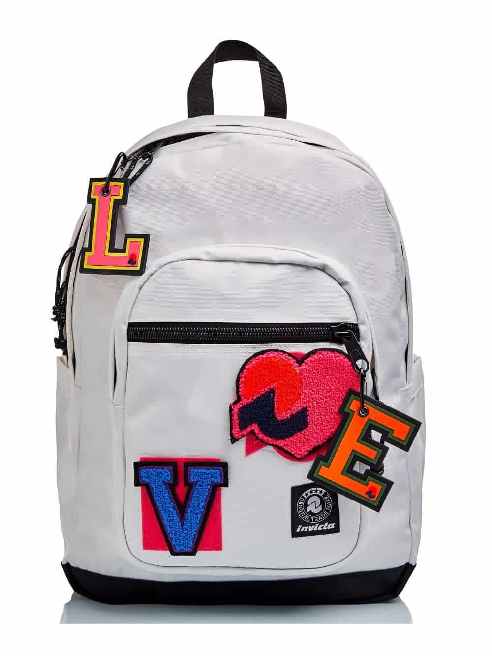 Invicta Zaino 38 Lt JELEK PATCH TIME grigio solo prodotti originali