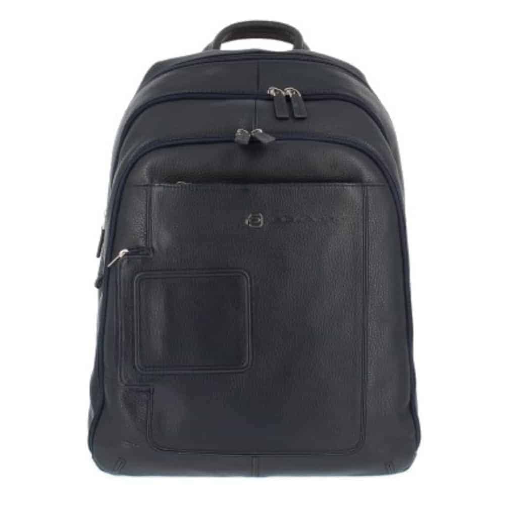 Zaino Piquadro porta pc e Ipad tutta pelle Vibe blu in offerta a