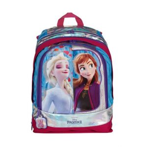 Zaino Scuola Round Frozen II Viola Fucsia Scuola 2020/21 + Gadget