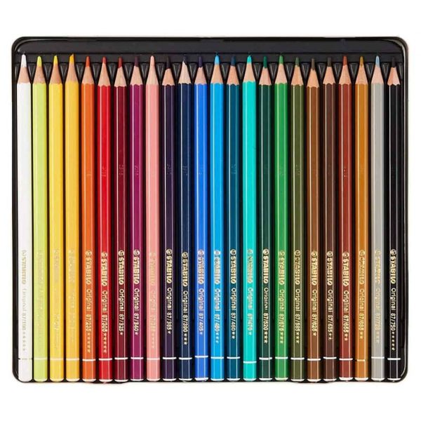 Stabilo 6019/2-24 Greencolors - 24 matite colorate con fusto in legno cert.  FSC - OFBA srl