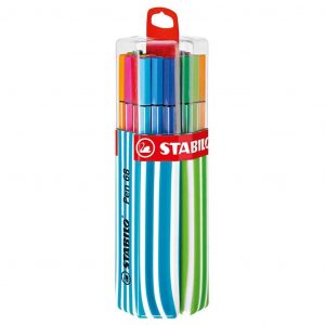 Pennarelli Pen 68 Stabilo 20 Colori Twin Pack