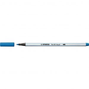 Pennarello Stabilo PEN68 Brush Blu Scuro