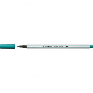 Pennarello Stabilo PEN68 Brush Blu turchese