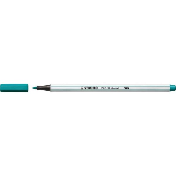 Pennarello Stabilo PEN68 Brush Blu turchese