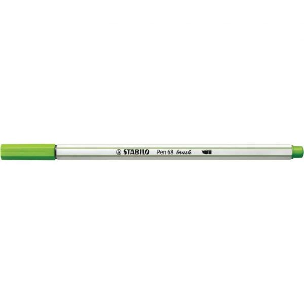 Pennarello Stabilo Pen 68 brush con punta a pennello M1mm (Verde