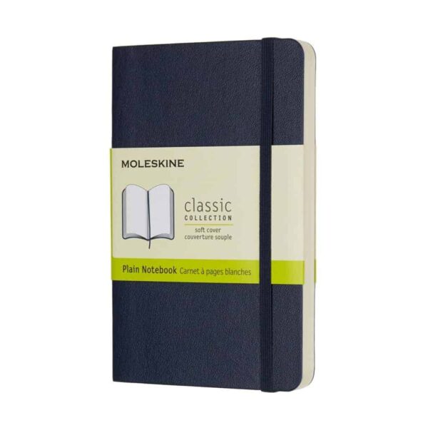 Taccuino Moleskine Copertina Morbida 9x14 Pagine Bianche Blu