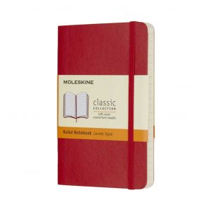 Taccuino Moleskine Copertina Morbida 9x14 Righe Rosso