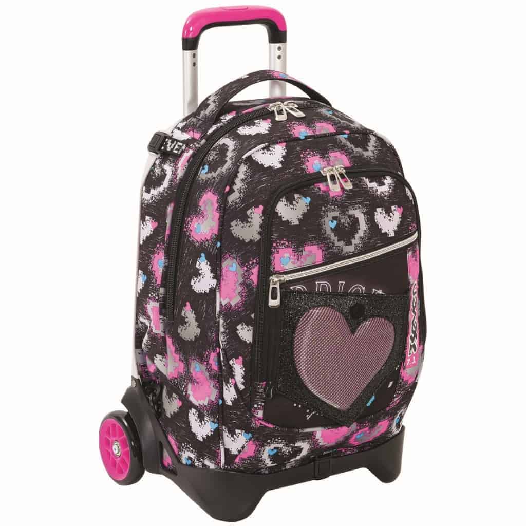 Zaino Trolley Scuola Backpack Zaino Yub 2022 Trolley Seven Girl