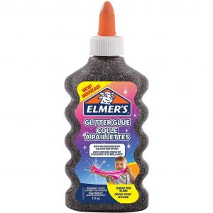 Elmer’s Colla Vinilica Ottima per Realizzare Slime Nero Glitter
