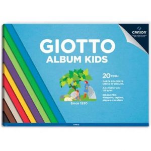 Giotto Album A4 Kids carta colorata 20F 120G