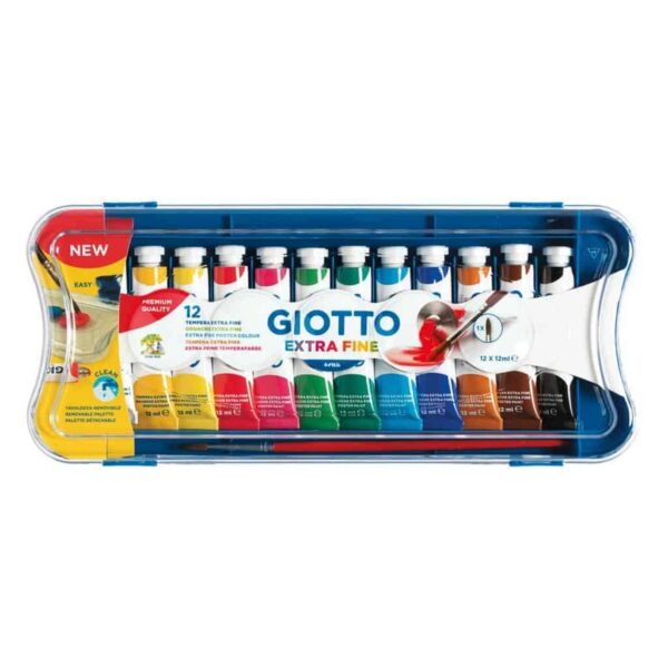 Giotto Tempera Extra Fine in tubetto 12ml Scatola 12 pz